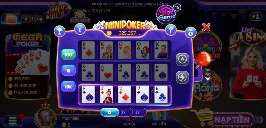 Rikvip - Cổng Game Bài Uy Tín Chất Lượng Hàng Đầu 2024 5 Slot game mini game hấp dẫn